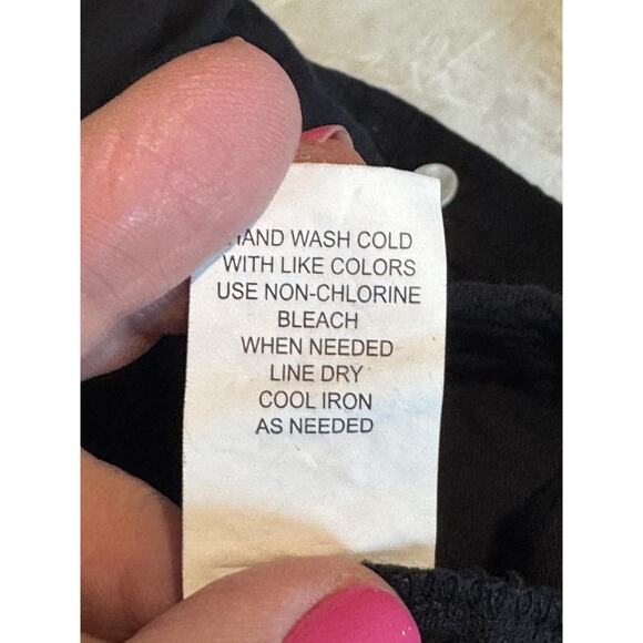 Cotton Gauze Shirt Dress Sz M Black Button Front Collared Long Sleeve Lagenlook - Picture 6 of 7